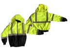 WINTER APPAREL Two in One Bomber jacket,Hi-Viz lime,class 3. Sizes M-5XL. PRICE EACH