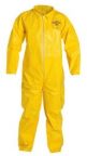 QC120SYL. Tychem QC Coverall with Serged Seam, Yellow with zipper. SIZE: XL-5 XL. PRICE PER CASE OF