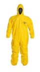 QC127SYL. Tychem QC Coverall with Serged Seam, Yellow. SIZE: L - 6XL. PRICE PER CASE OF 12.