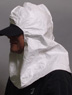 SG713C.  Tyvek  Hood, elastic face, covers  shoulders, one size. PRICE PER CASE OF 100.