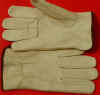 Unlined Cowhide Drivers B grade keystone thumb, shirred elastic back, XS-5XL. PRICE PER DOZEN.