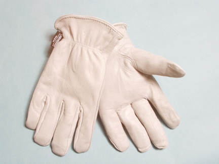 9-8464LHT. WHITRE GOATSKIN WINTER DRIVER.100 GRAM 3M THINSULATE LINED. XS-XL. PRICE PER DOZEN.