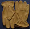 5364LH. B grade deerskin driver, unlined, keystone thumb. XXS-XL. PRICE PER DOZEN