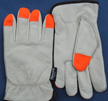 Insulated Grain cowhide, hivis, 40 gram thinsulate lined, keystone, sizes S-XXL. PRICE PER DOZEN.