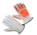 CUT RESISTANT Goatskin grain glove,HPPE cut 5 lining,TPR impact back. S-3XL  PRICE PER PAIR