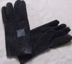 D8630XR-12  12"  gauntlet, xtra rough finish BLACK PVC INTER LOCK LINING. PRICE PER DOZEN.