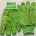 GC020. FLUORESCENT GREEN CORDUROY, CORDED COTTON DOUBLE PALM, KNIT WRIST. PRICE PER DOZEN.