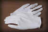 I4810. MEN'S MEDIUM WEIGHT LISLE GLOVE, BLEACHED WHITE, UNHEMMED. PRICE PER DOZEN.