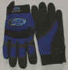 MC 18.BLK LEATHER PALM,REINFORCED THUMB & FINGERTIP,SPANDEX BACK,VELCRO CLOSURE. S-XXL. PRICE PER PR