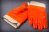 8940BT. ORANGE FLUORESCENT COATING PVC, BAND TOP, FOAM/JERSEY LINED. PRICE PER DOZEN.