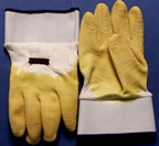 R8870JBT. YELLOW RUBBER COATED, SAFETY CUFF, JERSEY LINING, WRINKLE FINISH. PRICE PER DOZEN.