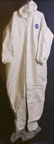 SG1414.Tyvek coverall, zipper, attached hood and non skid boots, elastic wrists. S-7XL. PRICE PER CA