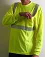 SV-GL260. Lime green, broken reflective, class II, long sleeves, sizes S-5XL . PRICE EACH.