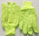 YC020-TC. FLUORESCENT YELLOW, COTTON/POLUYESTER CORDUROY, KNIT WRIST. PRICE PER DOZEN.